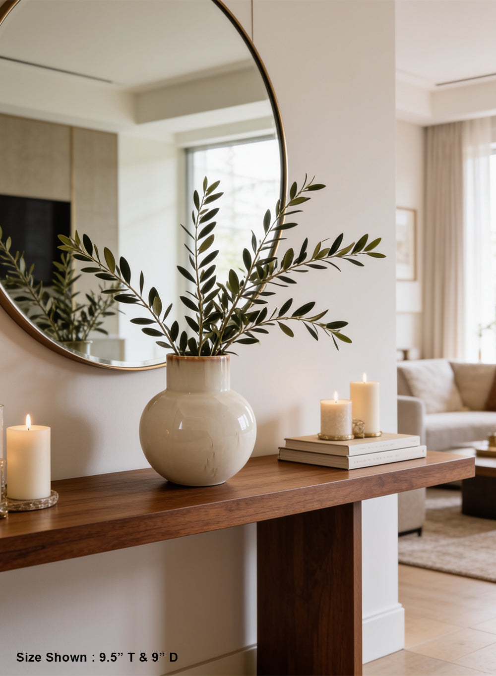 Asahi Cream Ceramic Vase Collection
