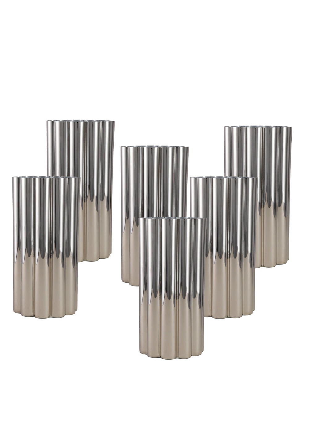 Lustre Wave Fluted Vase