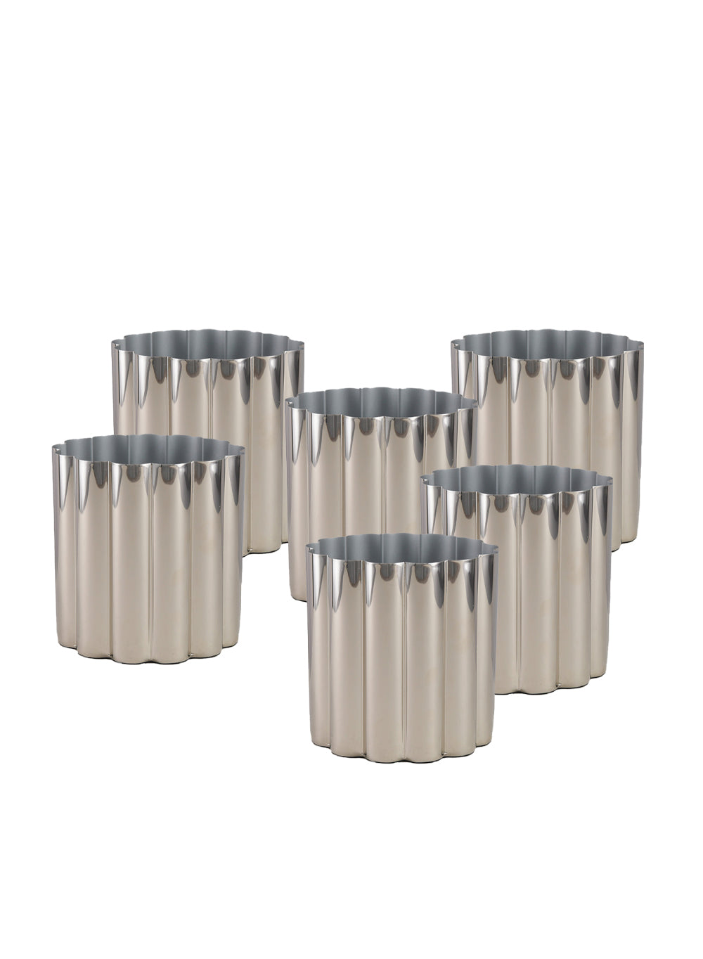 Lustre Wave Fluted Vase