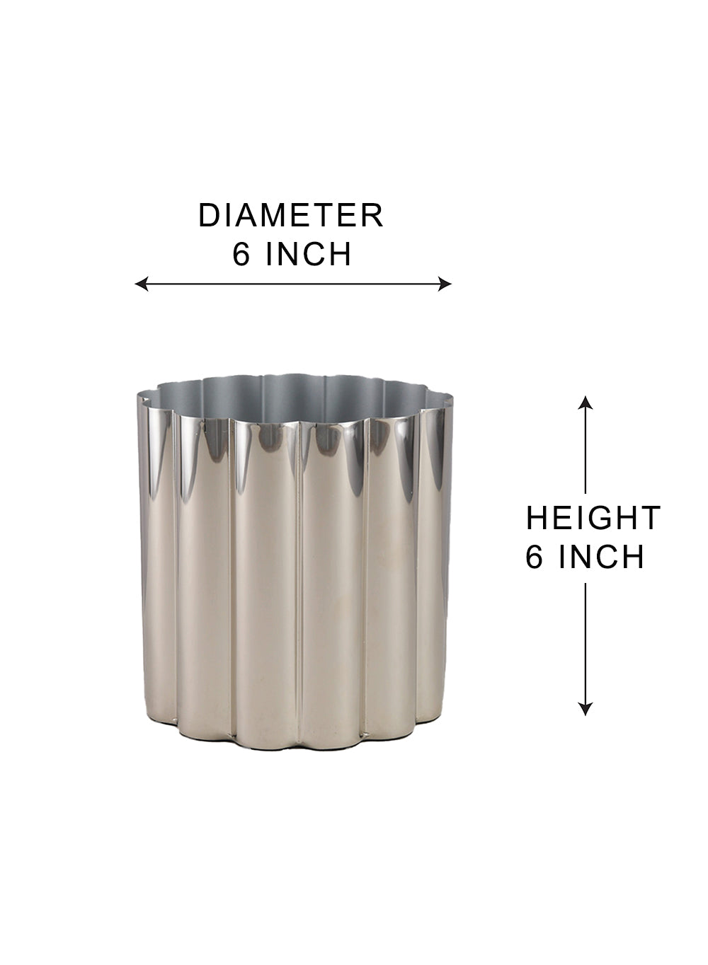 Lustre Wave Fluted Vase