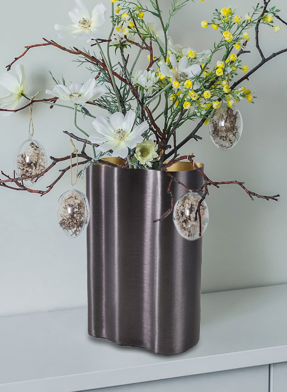 Ripple Stainless Steel Vase