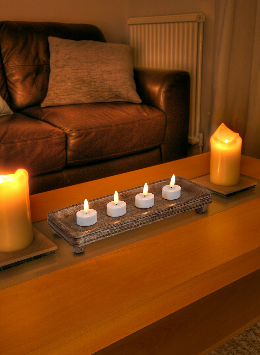 Natural Acacia Wood Tray, in 5 Shapes