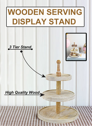 Orchid Stem Double Tier Serving Tray