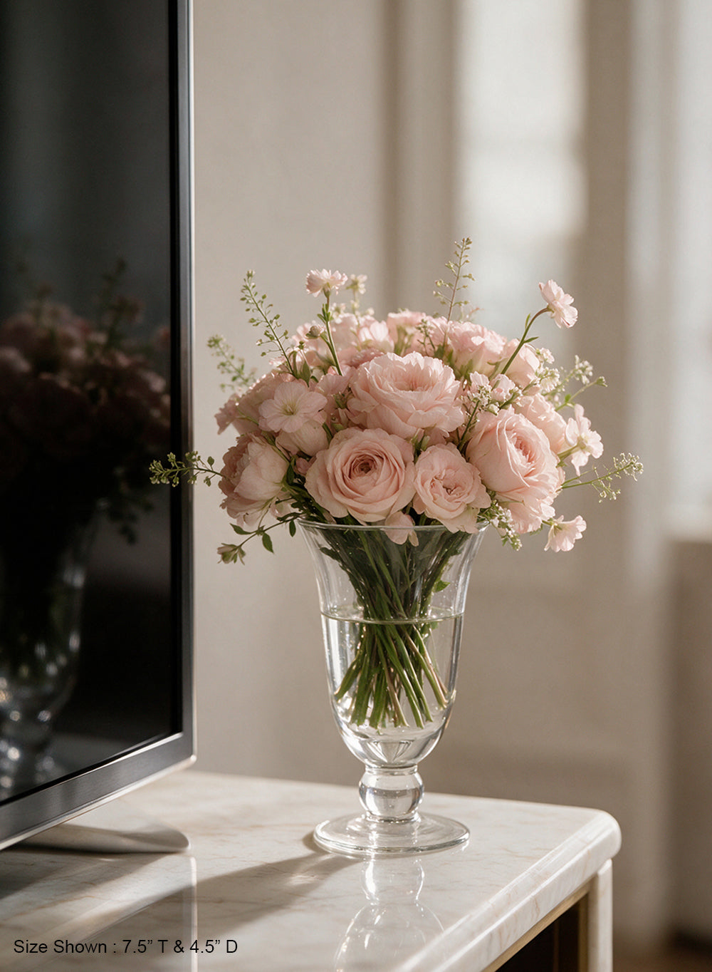 Wazon Pedestal Glass Urn Vase Collection
