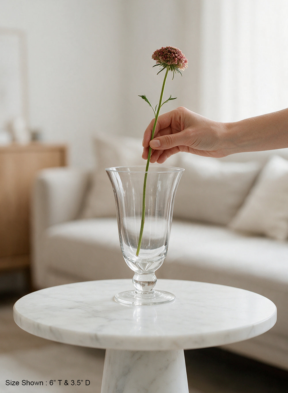 Wazon Pedestal Glass Urn Vase Collection