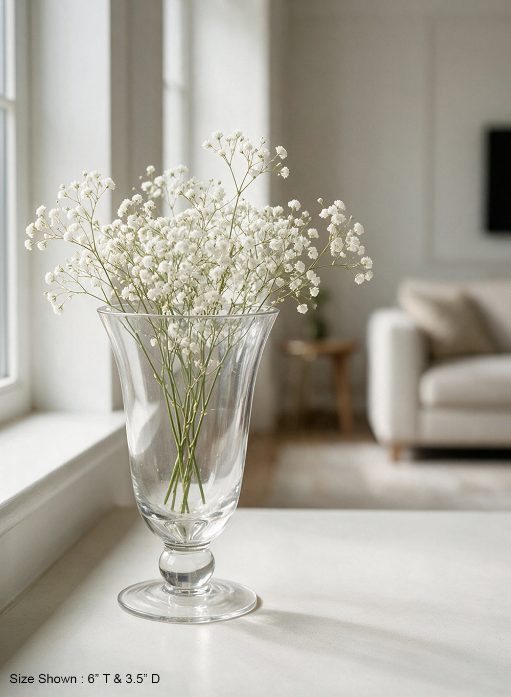 Wazon Pedestal Glass Urn Vase Collection