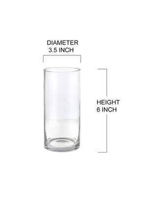 Glass Cylinder Hurricane Vase, in 4 Size Options