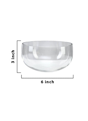 Clear Round Glass Bowl, Sold Individually & in Pack of 12