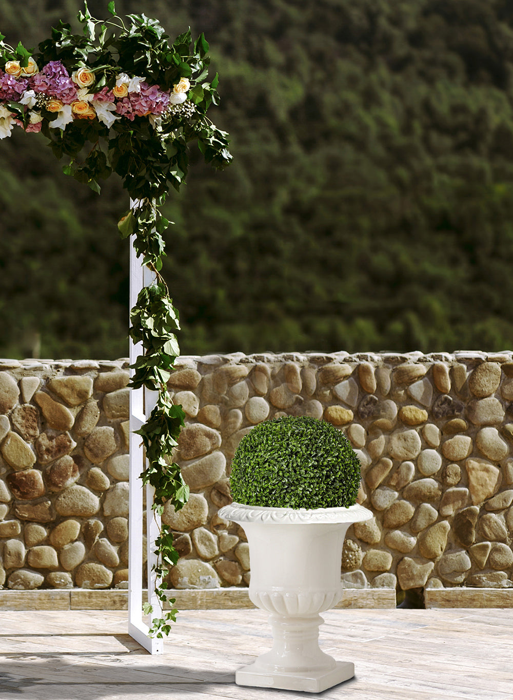 Artificial Boxwood Topiary Ball, in 3 Sizes