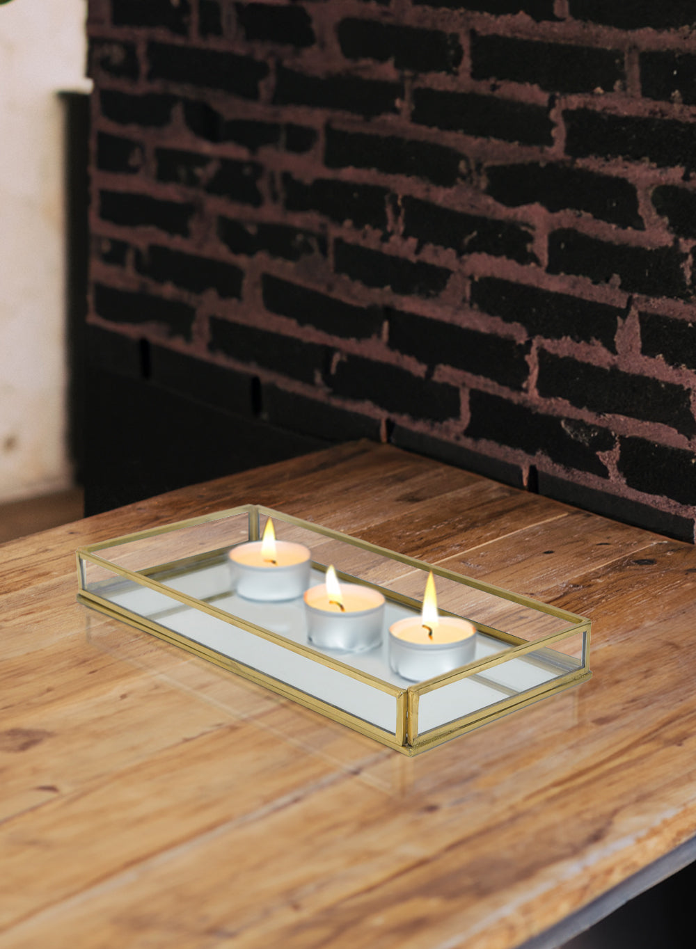 Gold Hexagon Glass Tea Light Holder, Available in 5 Designs