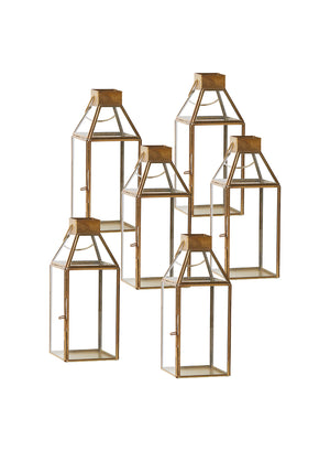 Amalfi Gold Square Lantern, in 2 Sizes