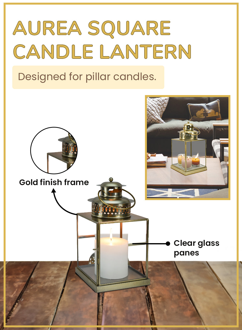 Gold Hexagon Glass Tea Light Holder, Available in 5 Designs