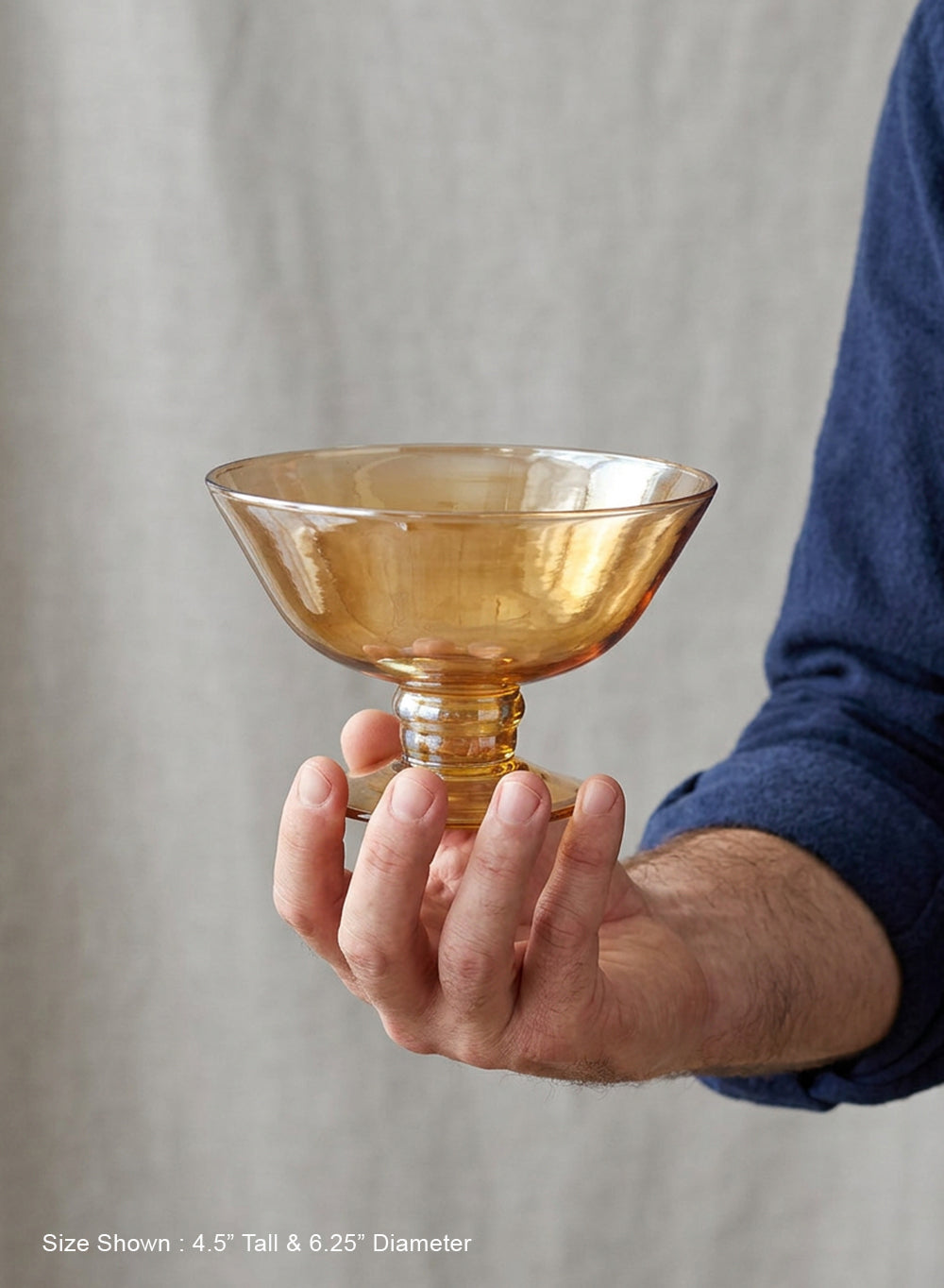 Luster Glass Flower Compote Collection