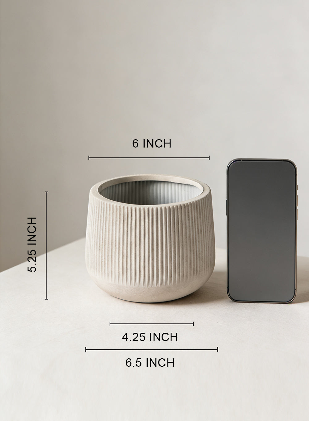 Terra Ribbed Vase Collection