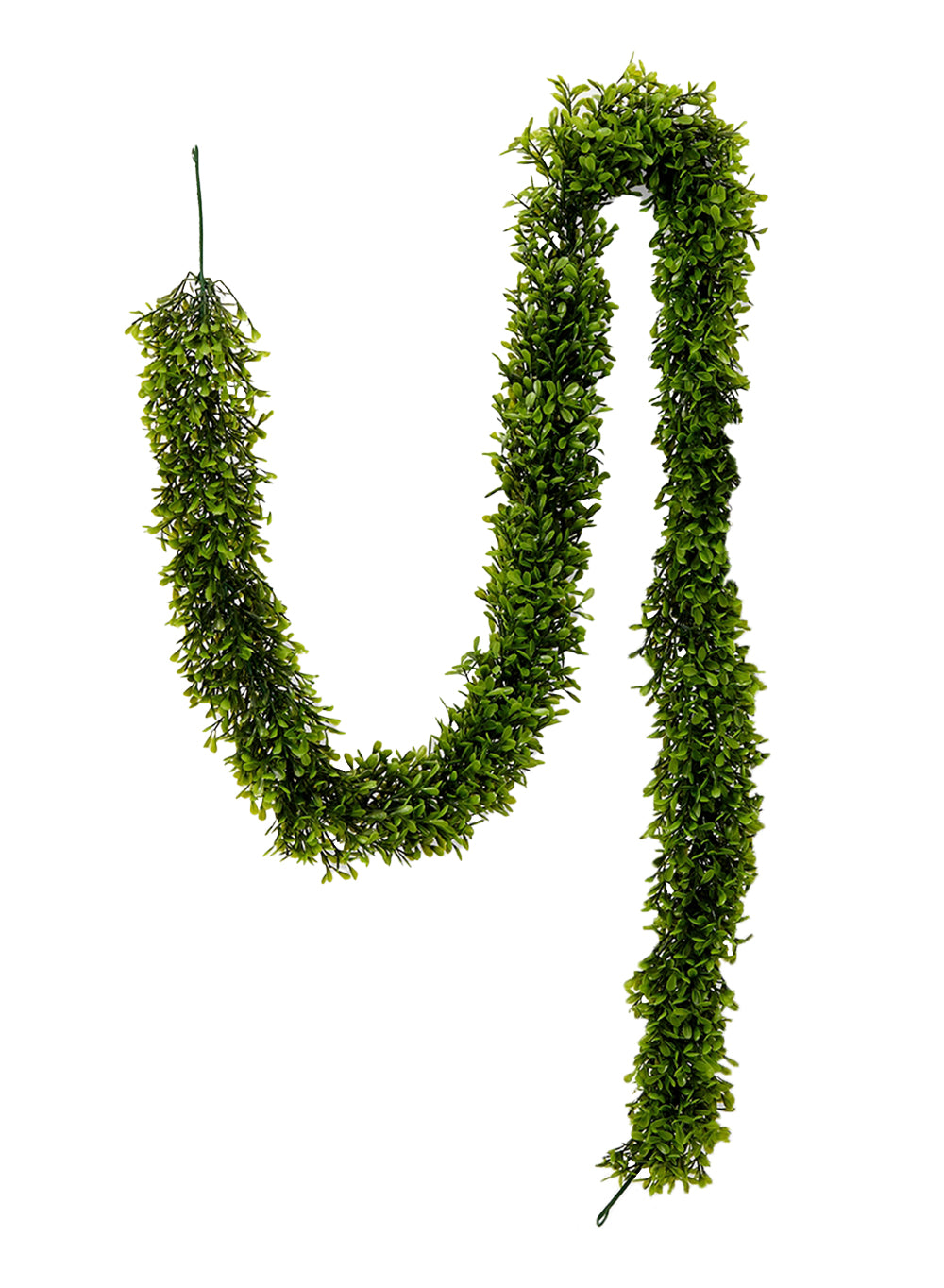 Artificial Green Boxwood Garland 5 ½ ft L