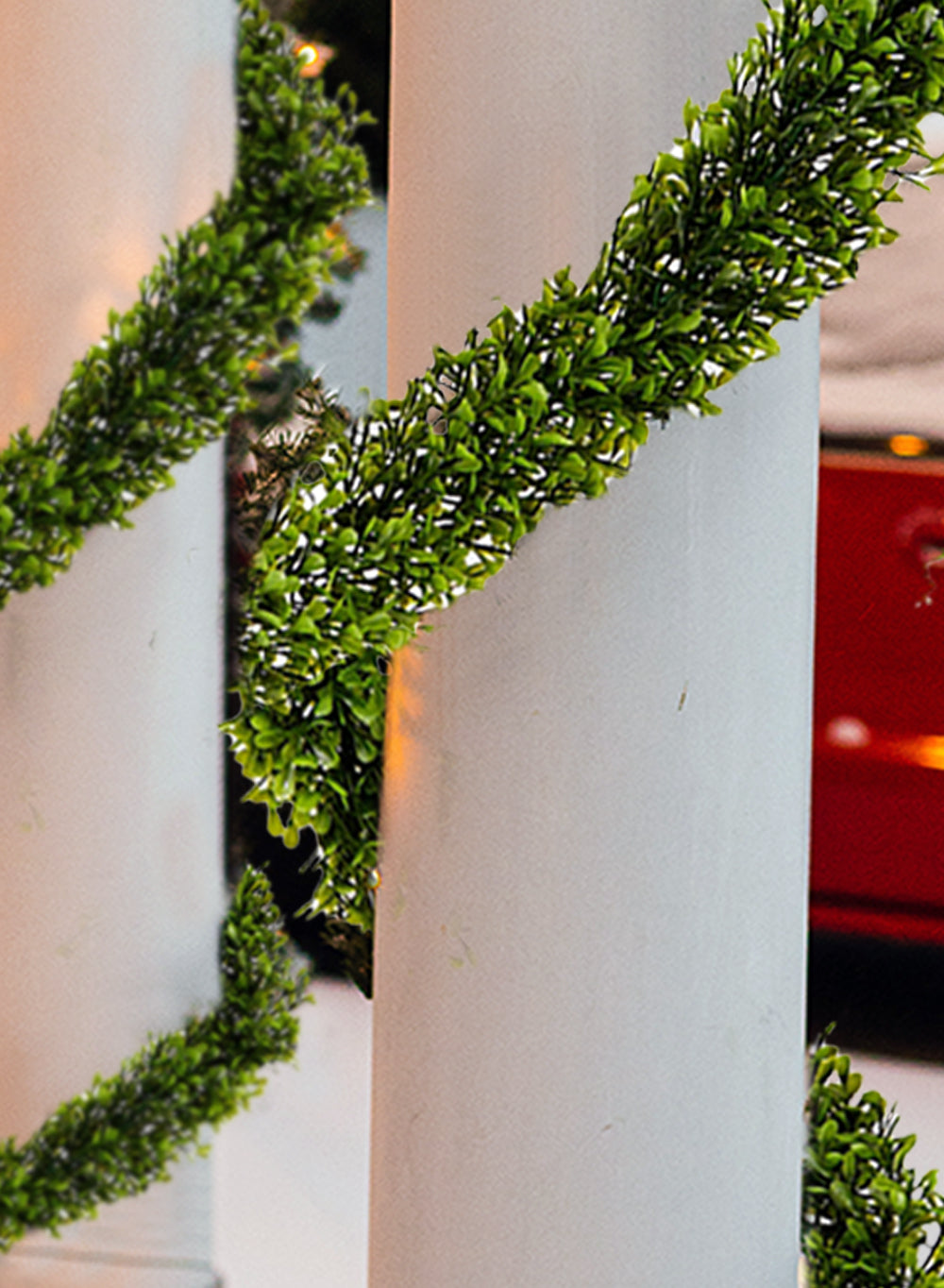 Artificial Green Boxwood Garland 5 ½ ft L