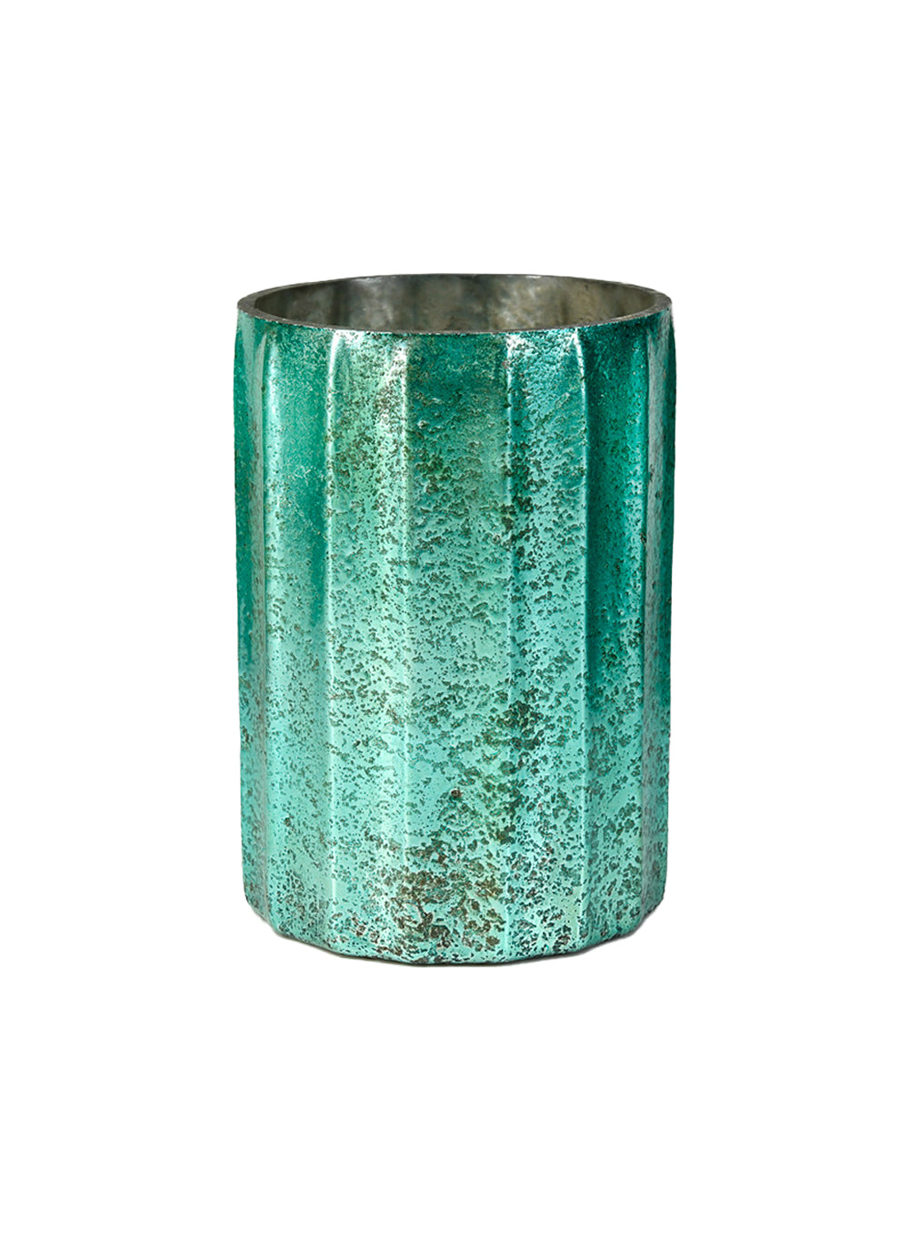 Ocean Teal Mercury Glass Vase, in 2 Sizes