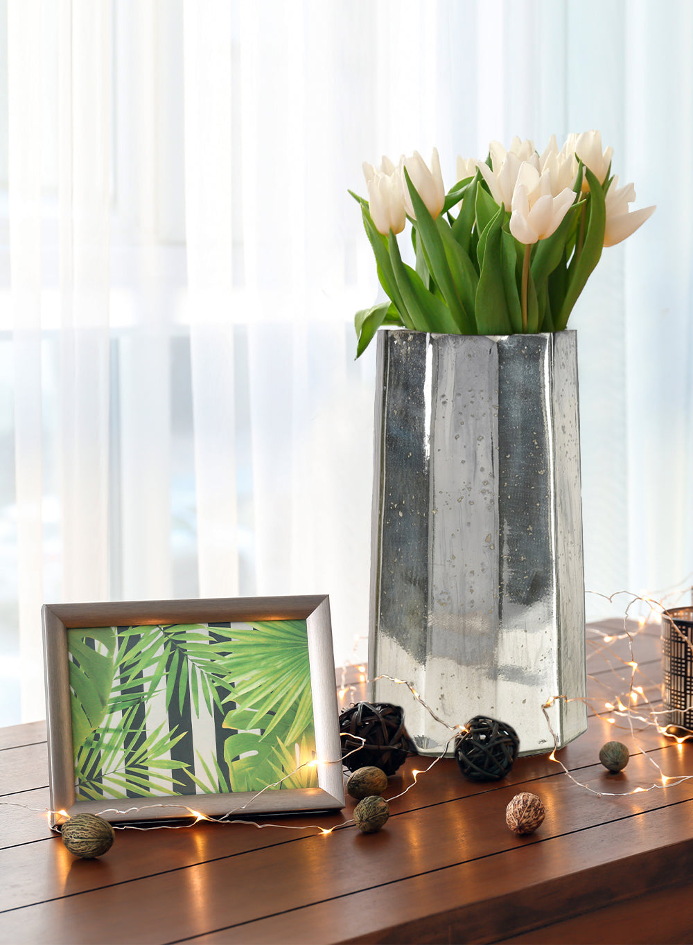 Marquis Mercury Glass Vase, In 2 Sizes