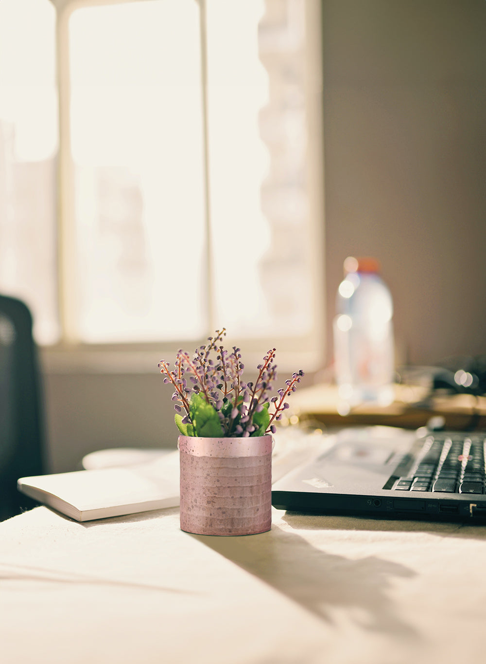 Rose Pink Glass Vase, in 2 Sizes