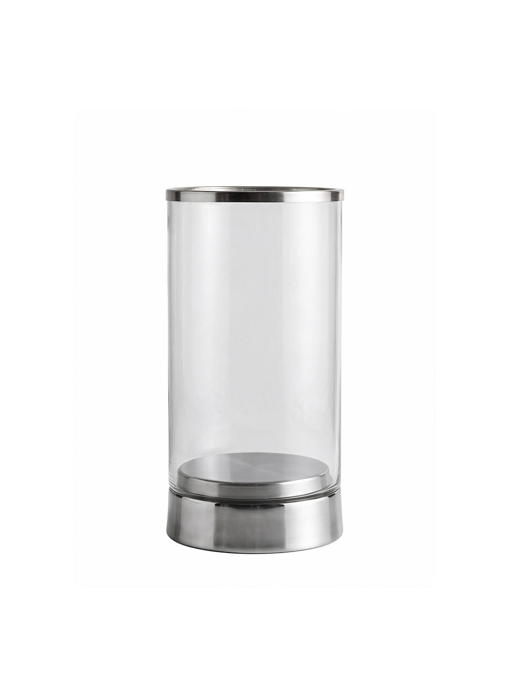 Gold Rimmed Glass Cylindrical Hurricane Collection