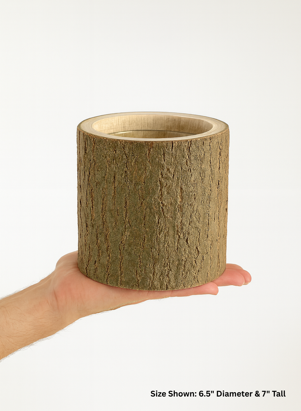 Wood Bark Vase
