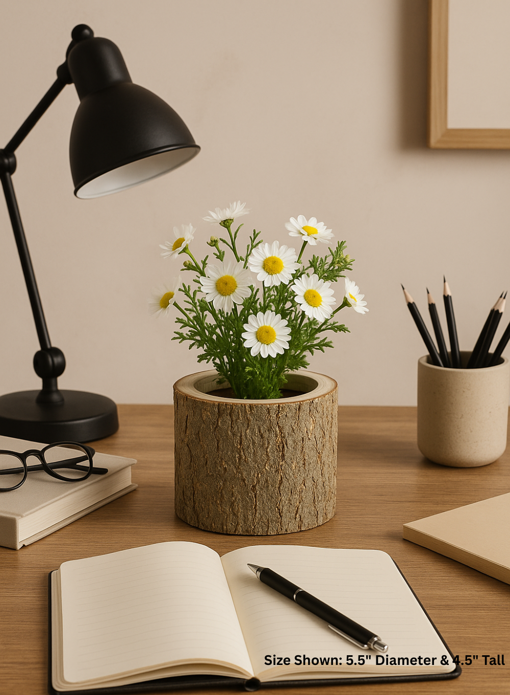 Wood Bark Vase