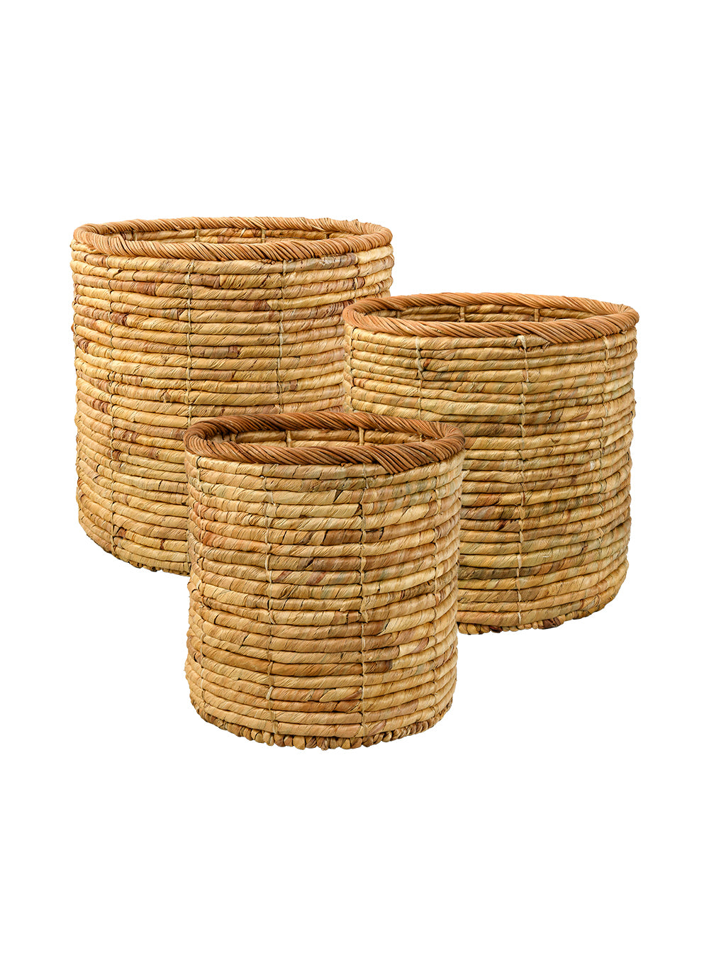 Eco-Friendly Water Hyacinth Collection - Pots Tray, Basket, and Vase