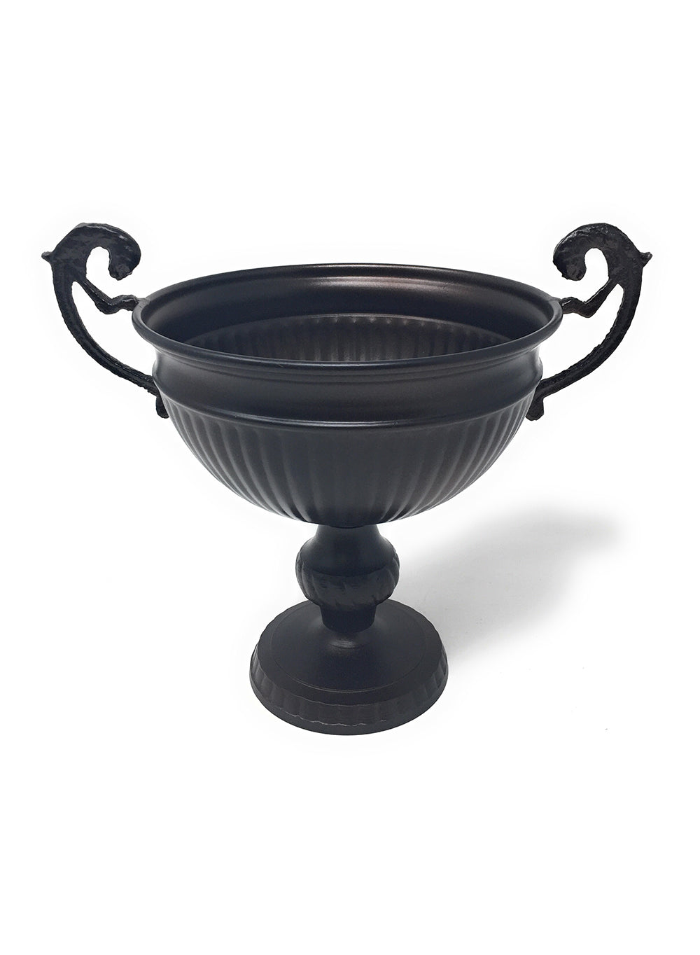 7" Antique Black Urn Vase