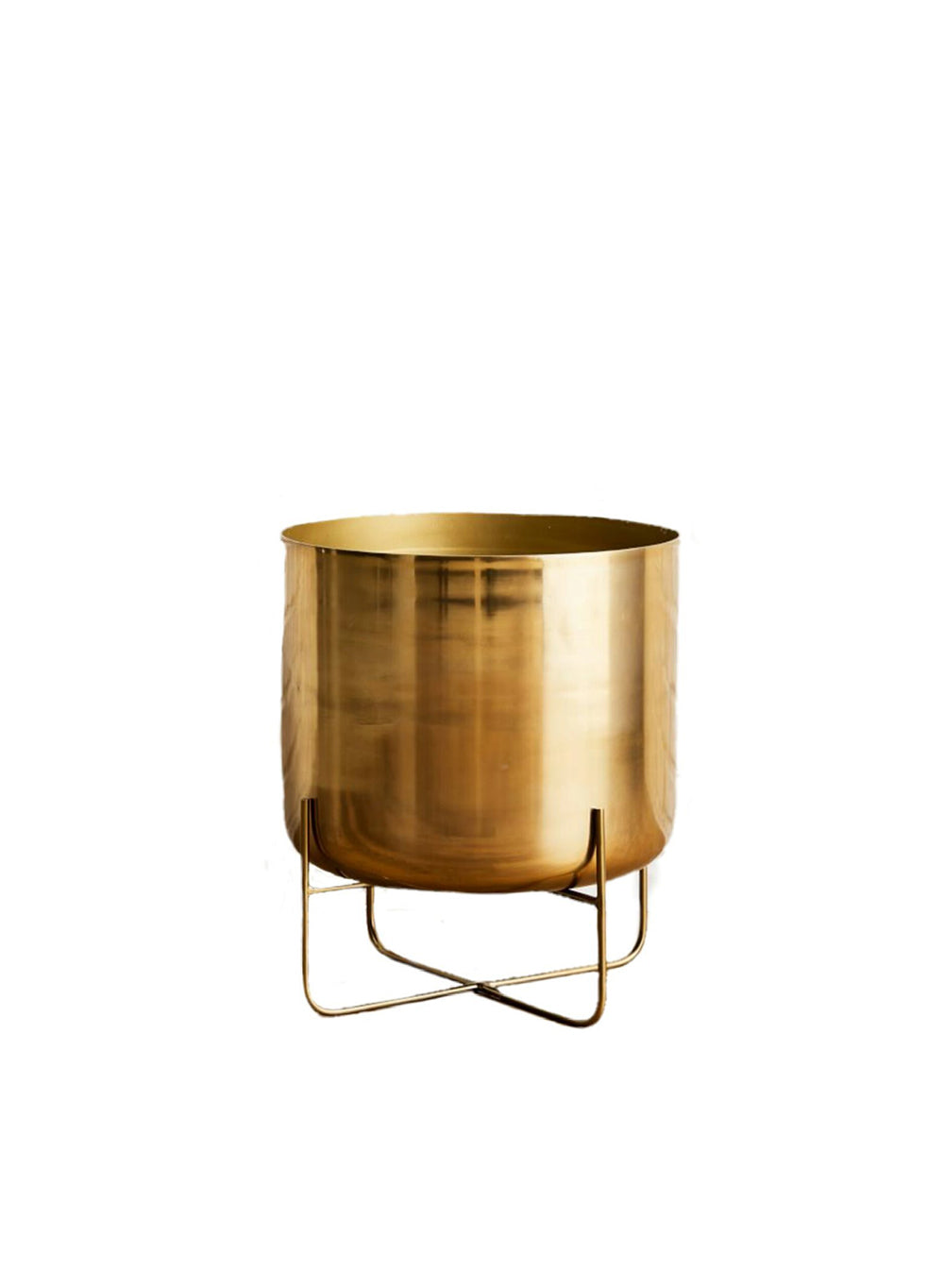 Gold Planter with Detachable Metal Stand, in 4 Sizes