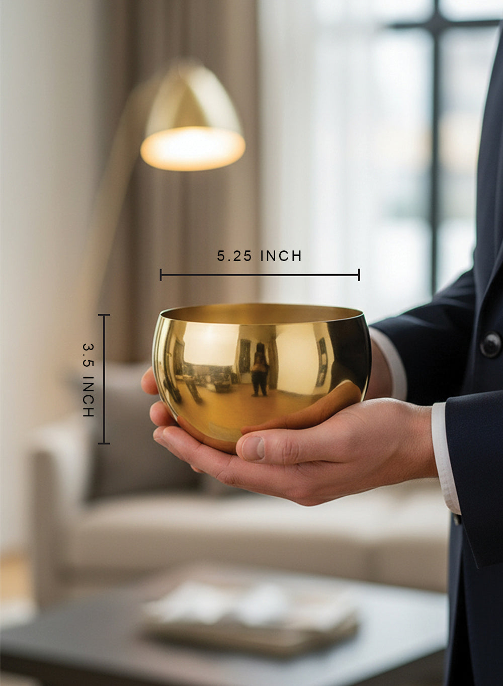 Decorative Shiny Luxe Gold Bowl Collection