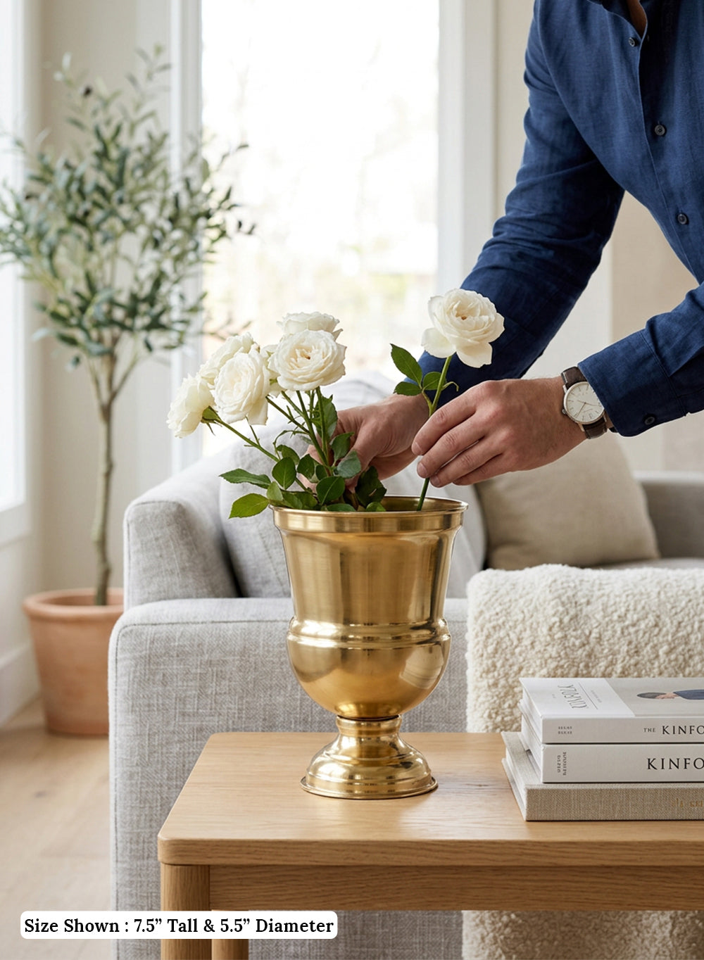 Decorative Gold Urn Vase Collection
