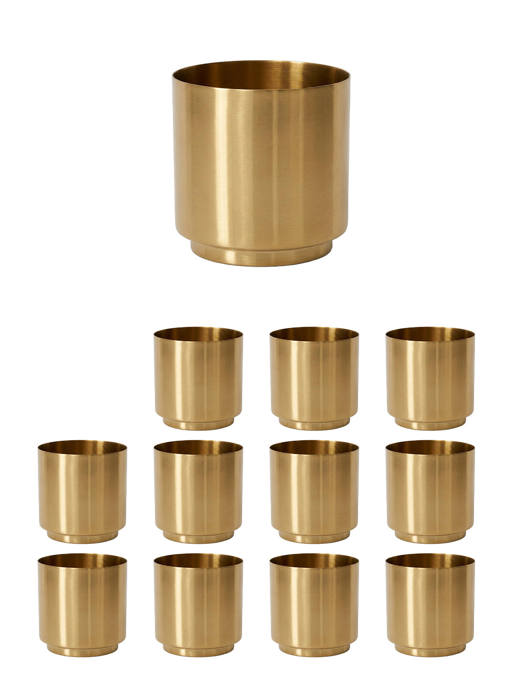Cylindrical Shiny Finish Vase Collection