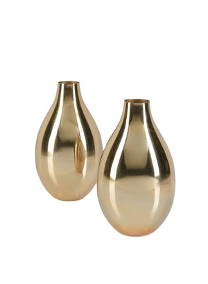 Pear-Shaped Gold Vase, Available in 2 Sizes