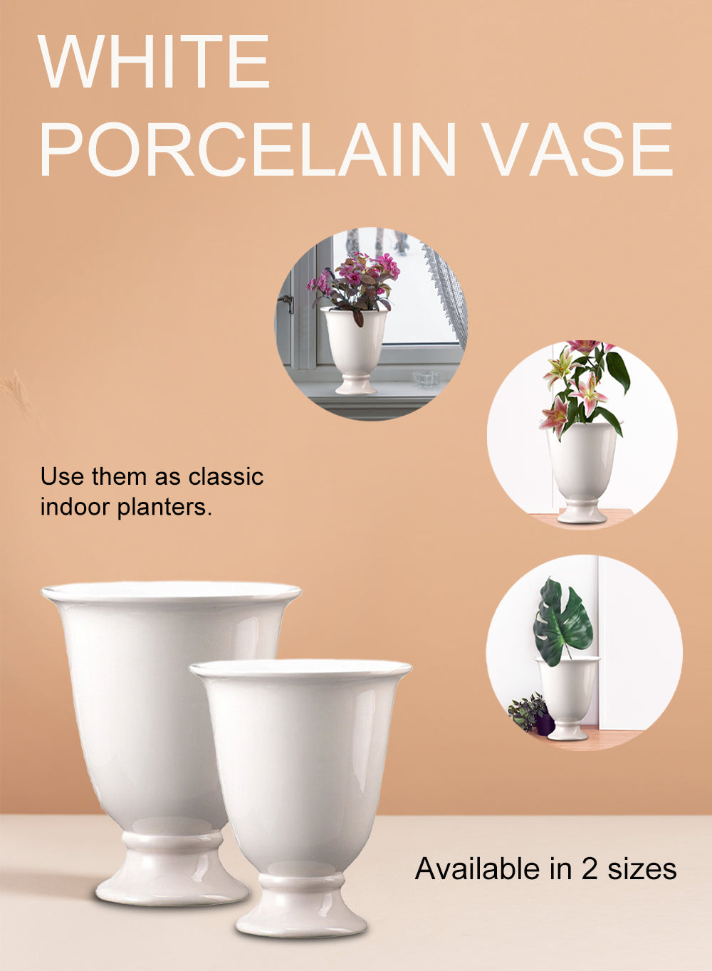 White Porcelain Vases