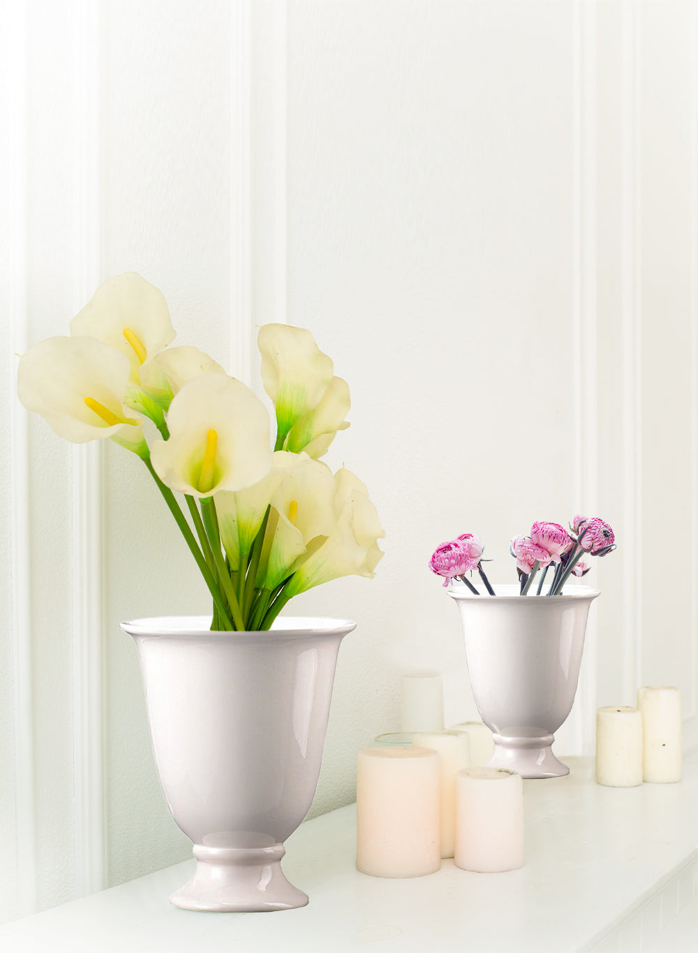 White Porcelain Vases