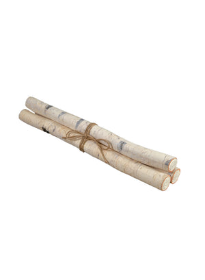 Artificial Birch Log, Pack of 18, Available in 2 Sizes