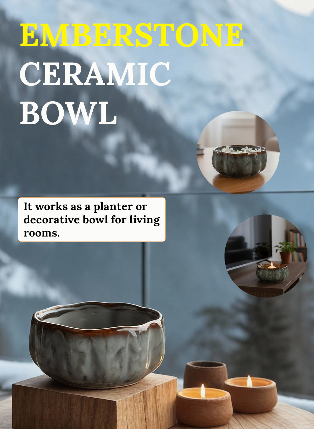 Emberstone Ceramic Bowl Collection