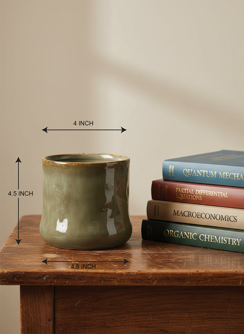 Verde Glaze Ceramic Cachepot Collection