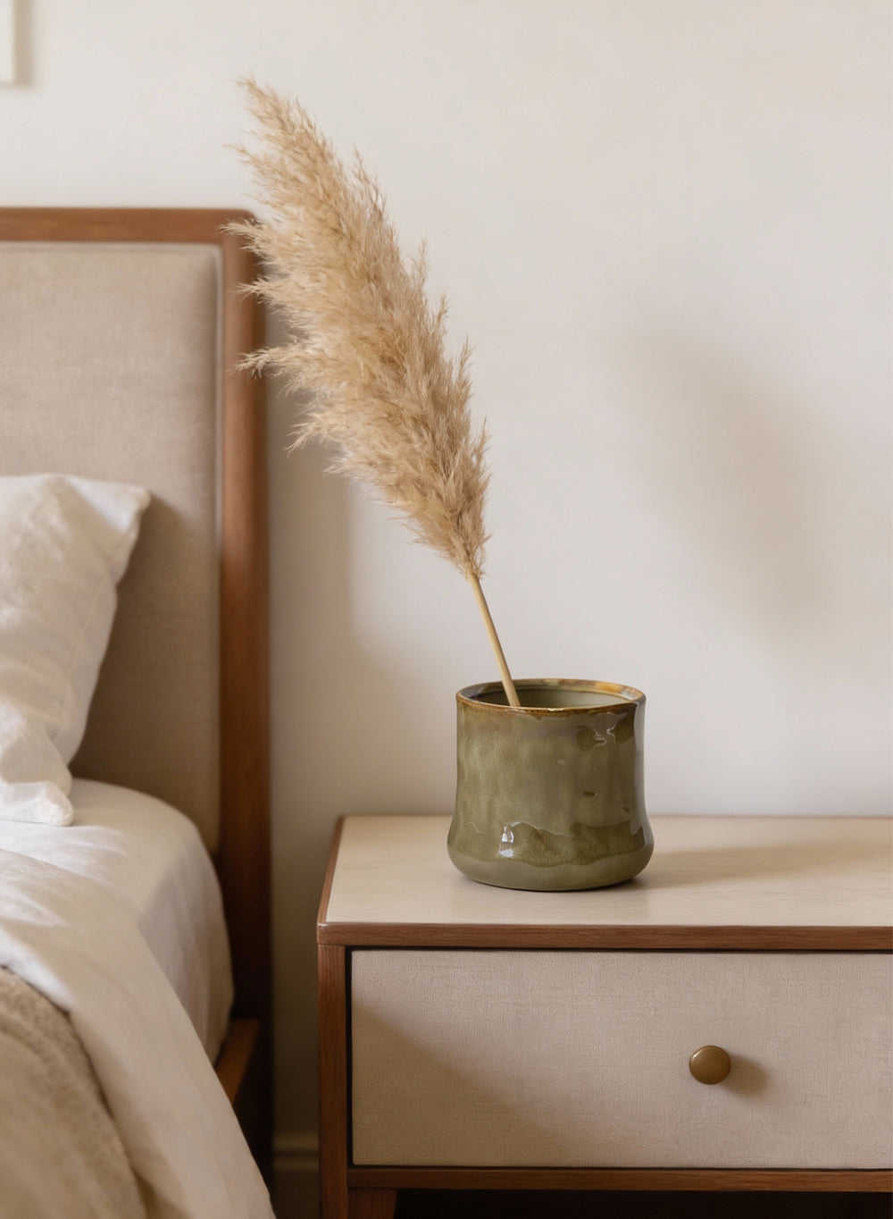 Verde Glaze Ceramic Cachepot Collection