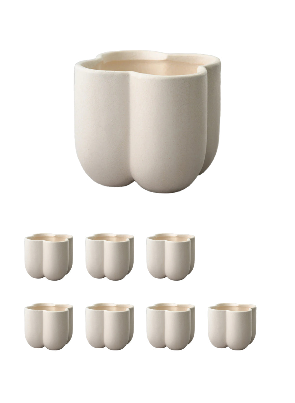 Petala Matte Ceramic Vase Collection