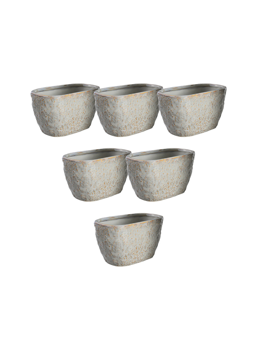 Pebblecrest Oval Ceramic Planter Collection