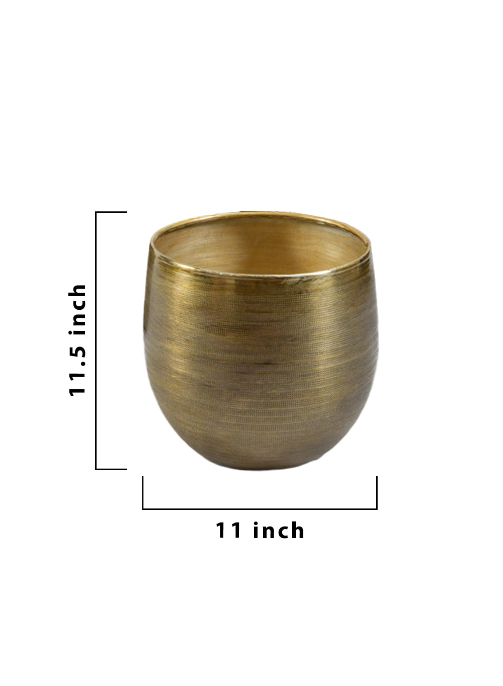 Gold Aluminum Planter, in 3 Sizes