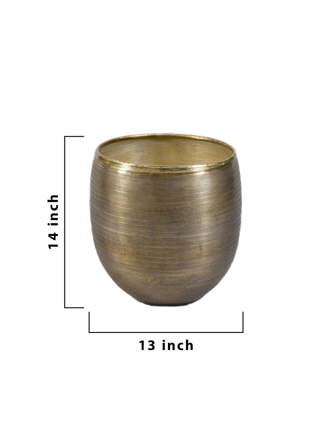 Gold Aluminum Planter, in 3 Sizes