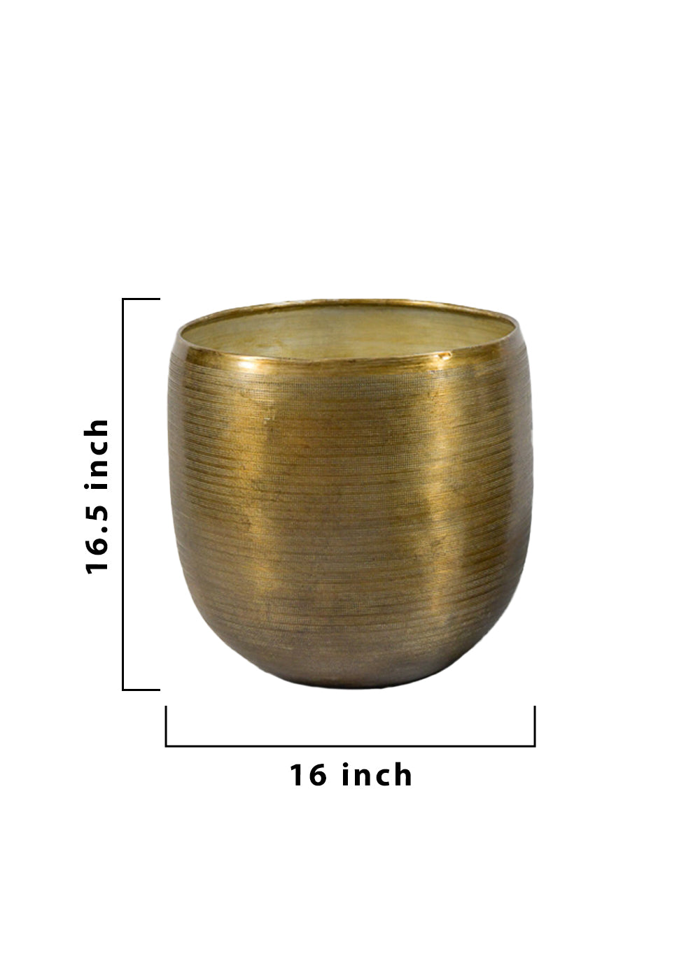 Gold Aluminum Planter, in 3 Sizes