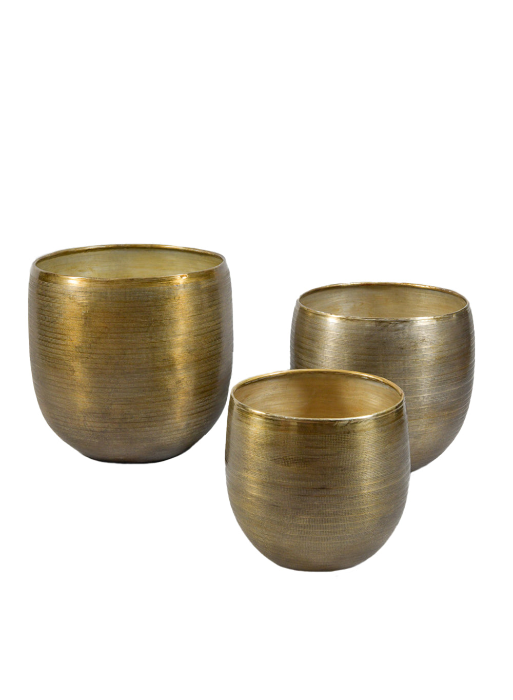 Gold Planter with Detachable Metal Stand, in 4 Sizes