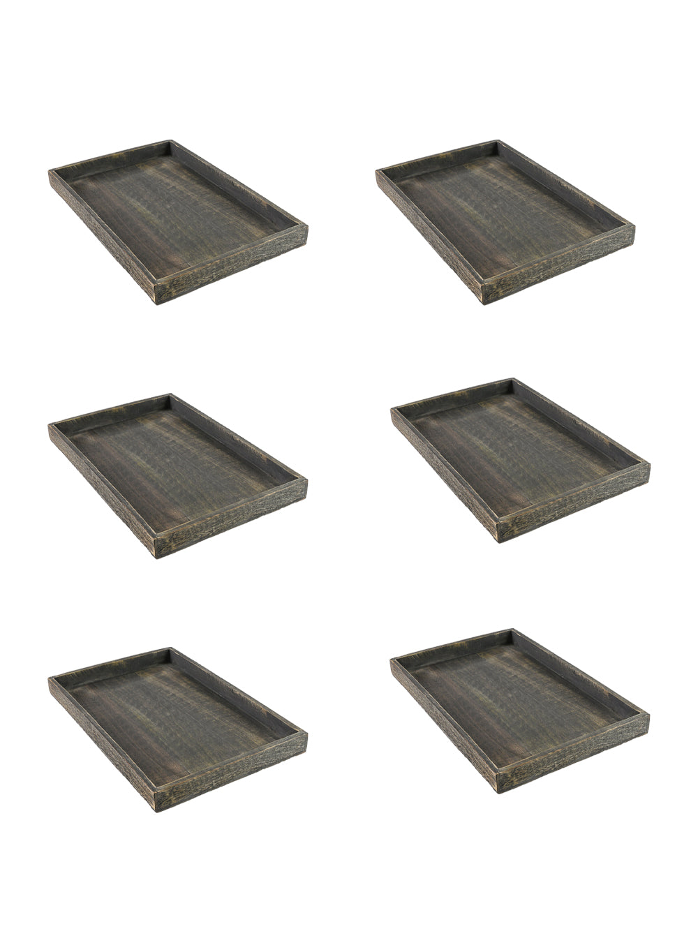 Dark Wood Rectangle Serving Tray, in 2 Sizes