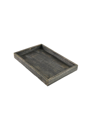 Dark Wood Rectangle Serving Tray, in 2 Sizes