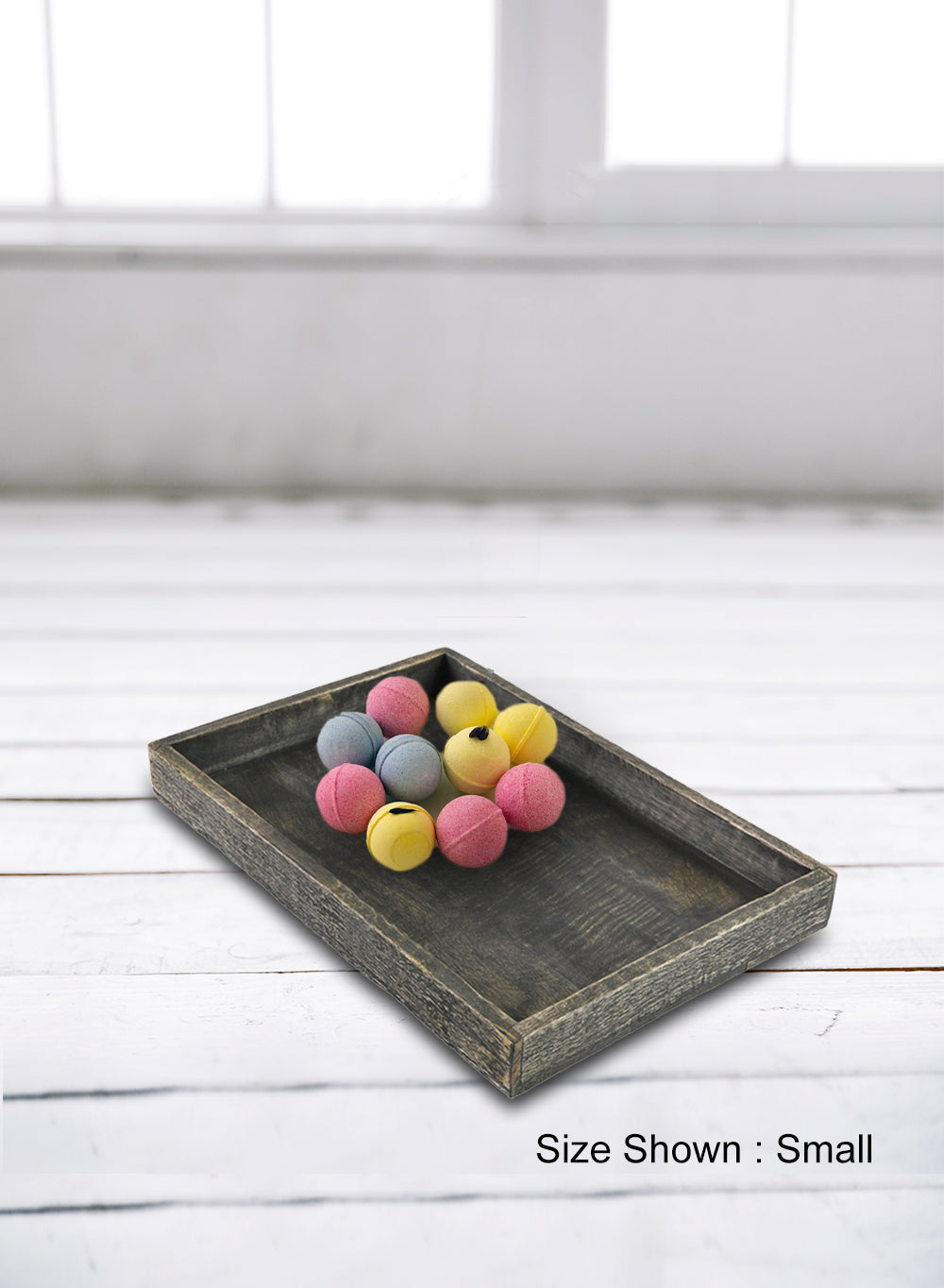 Dark Wood Rectangle Serving Tray, in 2 Sizes