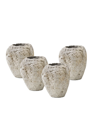 11" Natural Pumice Urn Vase