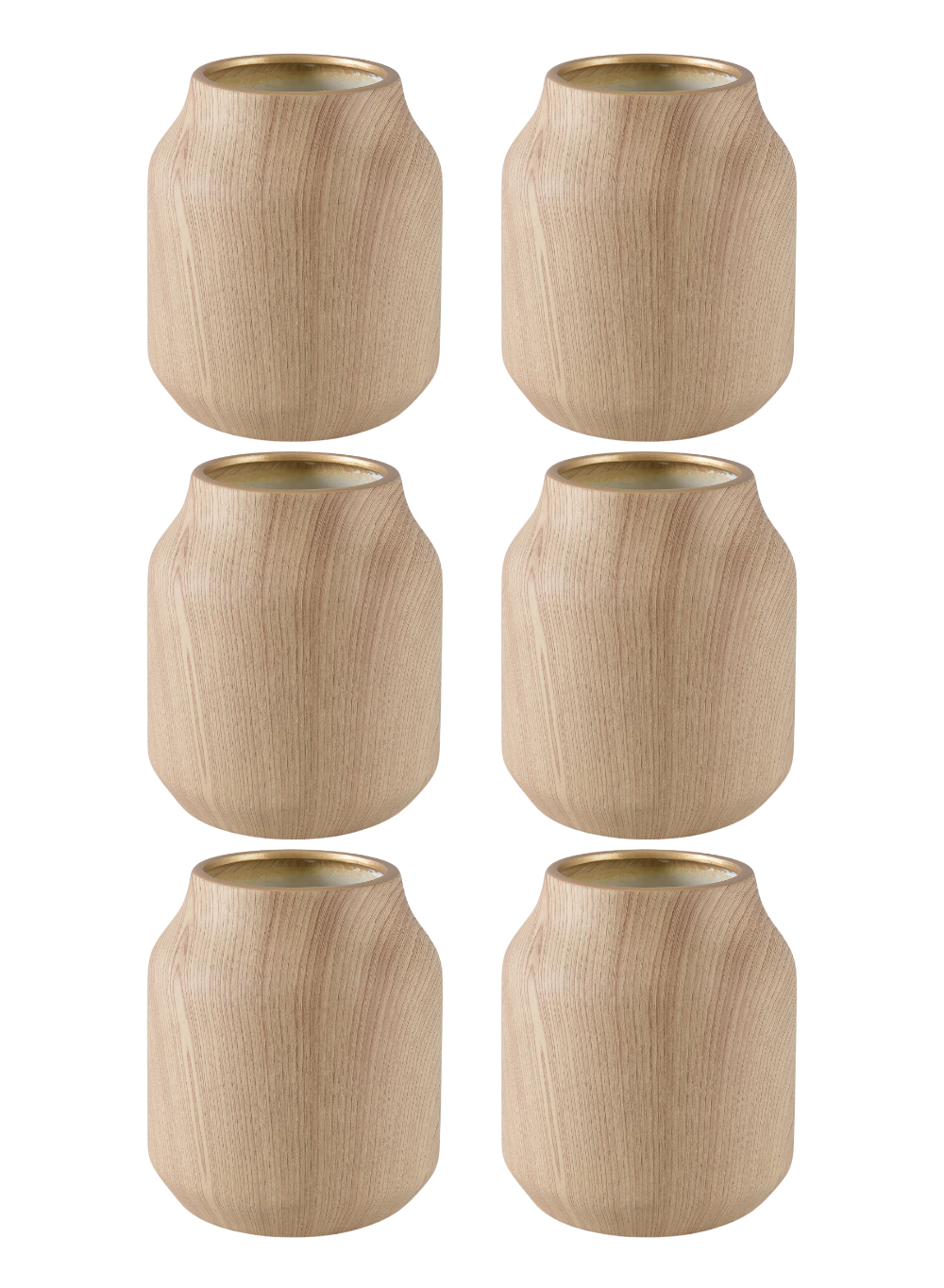 Ceramic Wood-Grain Vase